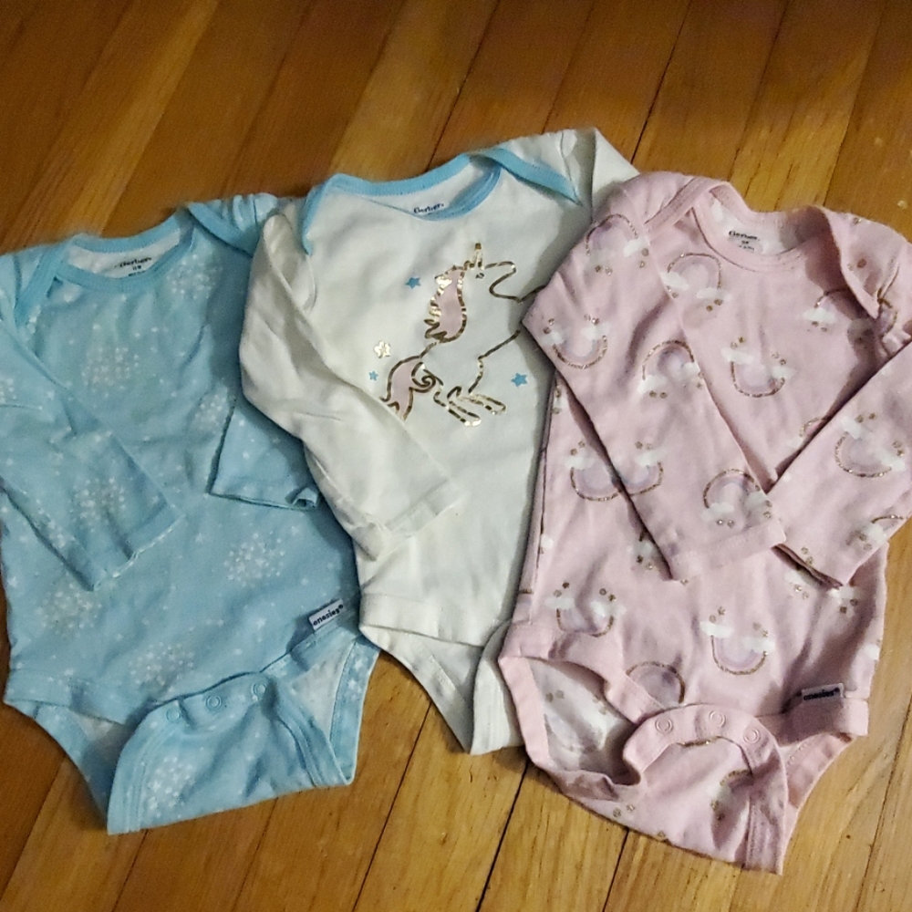 Set of 3 Long Sleeve Onsies